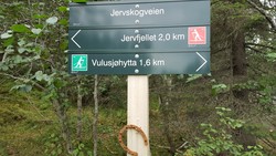 Jervfjellet, starten på skiløypa