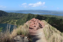 Taal Volcano Red Rocks