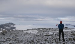 Punkt på Langfjordjøkelen