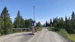 Skarpdalsvegen bom