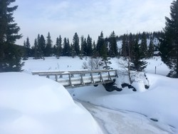Gangbrua ved Ramdalsvatnet