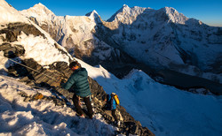 Island Peak ice ramp