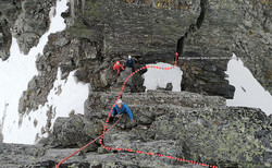 Larstinden - klatring nordeggen