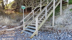 Møns klint southern beach exit